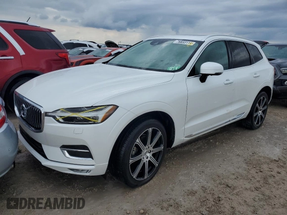 2020 Volvo XC60 Inscription z VIN YV4102DL9L1520715, wystawiony jako Copart lot #76833114 z przebiegiem 21 971 mil mil oraz Szkoda całkowita • Salvage title. Historia ofert i sprzedaży dostępna na DreamBid. Obrazek 1.