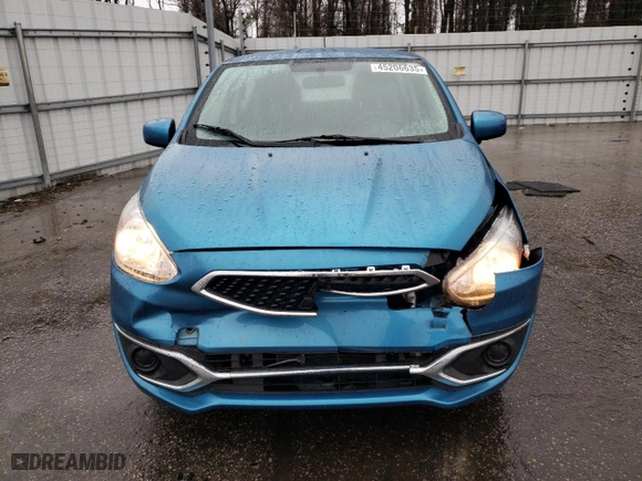 2020 Mitsubishi Mirage ES with VIN ML32A3HJ2LH003107, listed as a Copart auction lot 45206635 with 37,380 mi miles and Salvage Title. Bid and sale history available at carsss.com. Image 5.