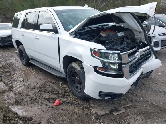2020 Chevrolet Tahoe Commercial with VIN 1GNLCDEC8LR114821, listed as a IAAI auction lot 41713212 with 45,824 mi miles. Bid and sale history available at carsss.com. Image 1.