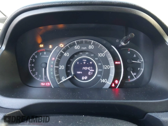 2015 Honda CR-V LX with VIN 5J6RM4H35FL038634, listed as a IAAI auction lot 41968956 with 149,407 mi miles and . Bid and sale history available at DreamBid. Image 7.