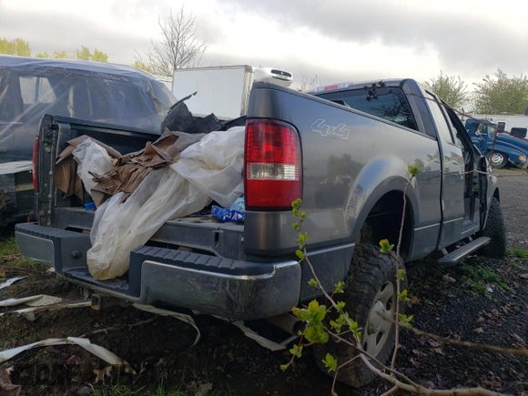 2005 Ford F-150 STX with VIN 1FTRX14W05NA02882, listed as a Copart auction lot 84502524 with 0 mi miles and Salvage Title. Bid and sale history available at carsss.com. Image 3.