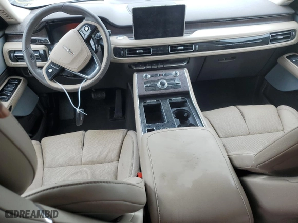 2021 Lincoln Aviator Reserve with VIN 5LM5J7XC3MGL09091, listed as a Copart auction lot 75090174 with 6,973 mi miles and Non Repairable. Bid and sale history available at carsss.com. Image 8.