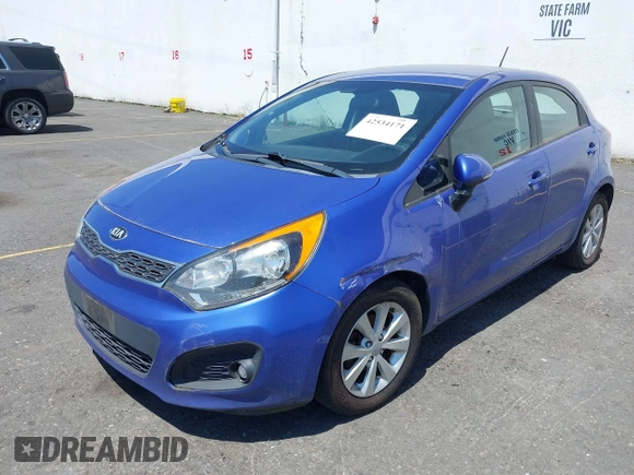 2013 Kia Rio SX with VIN KNADN5A33D6177828, listed as a IAAI auction lot 42534171 with 105,645 mi miles and . Bid and sale history available at DreamBid. Image 2.