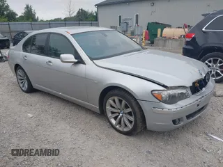 2007 BMW 7 Series 750i with VIN WBAHL83517DT07418, listed as a IAAI auction lot 42784747 with 202,456 mi miles and . Bid and sale history available at DreamBid. Image 1.