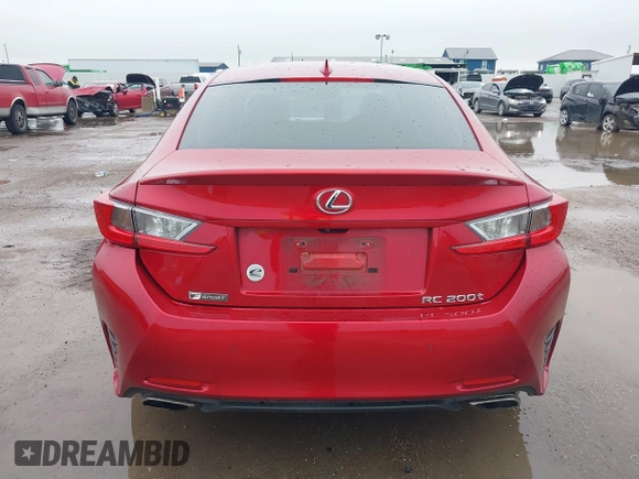 2016 Lexus RC 200t F Sport with VIN JTHHA5BC6G5003534, listed as a IAAI auction lot 41969687 with 91,276 mi miles and . Bid and sale history available at DreamBid. Image 16.