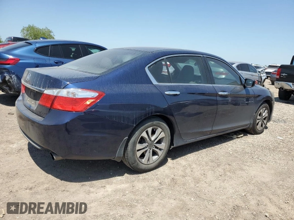 2015 Honda Accord LX with VIN 1HGCR2F39FA028691, listed as a Copart auction lot 52289735 with 141,922 mi miles and Salvage Title. Bid and sale history available at DreamBid. Image 3.