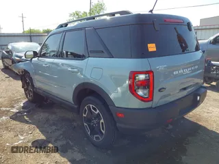 2023 Ford Bronco Sport Outer Banks with VIN 3FMCR9C6XPRD60485, listed as a IAAI auction lot 42007056 with 6,194 mi miles and . Bid and sale history available at DreamBid. Image 3.