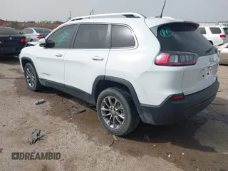 2019 Jeep Cherokee Latitude Plus with VIN 1C4PJLLB0KD307741, listed as a IAAI auction lot 41750370 with 76,036 mi miles. Bid and sale history available at carsss.com. Image 3.