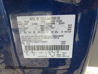 2008 Ford F-150 XLT with VIN 1FTPX14508FA28251, listed as a IAAI auction lot 41446134 with 114,305 mi miles and . Bid and sale history available at DreamBid. Image 9.