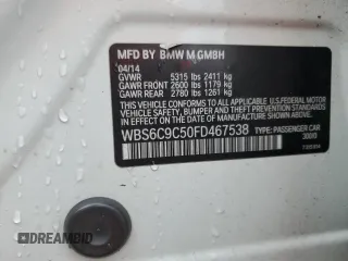 2015 BMW M6 z VIN WBS6C9C50FD467538, wystawiony jako Copart lot #44271625 z przebiegiem 65 326 mil mil oraz Czysty tytuł • Clean title. Historia ofert i sprzedaży dostępna na DreamBid. Obrazek 12.