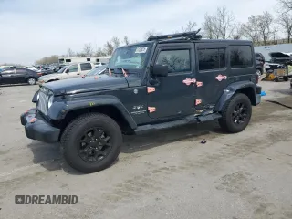 2017 Jeep Wrangler Unlimited Sahara with VIN 1C4BJWEG5HL707569, listed as a Copart auction lot 51326015 with 95,816 mi miles and Salvage title. Bid and sale history available at DreamBid. Image 1.