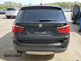 2015 BMW X3 xDrive28i with VIN 5UXWX9C52F0D56896, listed as a Copart auction lot 53823745 with 158,101 mi miles and Clean Title. Bid and sale history available at DreamBid. Image 6.