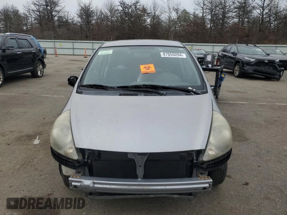 2008 Honda Fit with VIN JHMGD37488S006849, listed as a Copart auction lot 87059204 with 72,912 mi miles and Salvage Title. Bid and sale history available at carsss.com. Image 5.