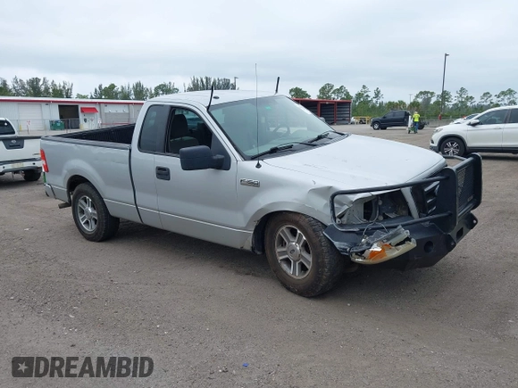 2008 Ford F-150 XL with VIN 1FTRF12W58KD87786, listed as a IAAI auction lot 42050883 with 127,688 mi miles. Bid and sale history available at carsss.com. Image 1.