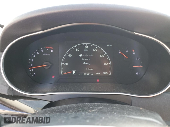 2016 Kia Cadenza Premium with VIN KNALN4D75G5220922, listed as a Copart auction lot 75890434 with 97,541 mi miles and Salvage Title. Bid and sale history available at carsss.com. Image 9.