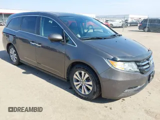 2014 Honda Odyssey EX-L z VIN 5FNRL5H64EB031426, wystawiony jako IAAI lot #41777542 z przebiegiem 162 426 mil mil oraz . Historia ofert i sprzedaży dostępna na DreamBid. Obrazek 1.