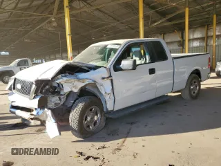 2007 Ford F-150 STX with VIN 1FTRX12W87FB32957, listed as a Copart auction lot 41818135 with 180,590 mi miles and Salvage Title. Bid and sale history available at carsss.com. Image 1.