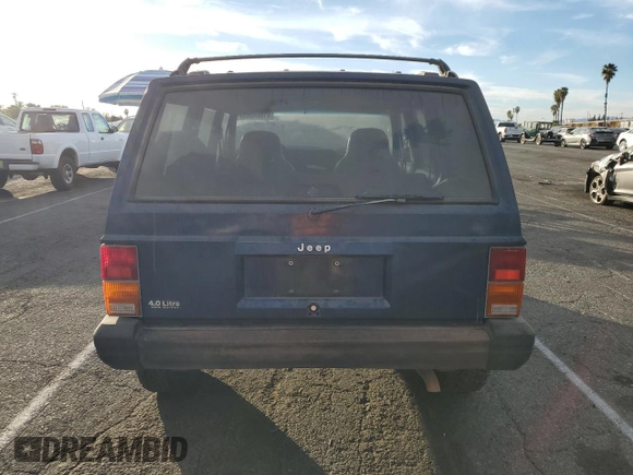 1996 Jeep Cherokee Sport with VIN 1J4FT68S4TL333342, listed as a Copart auction lot 41664965 with 185,199 mi miles and Clean Title. Bid and sale history available at carsss.com. Image 6.