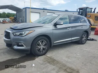2019 Infiniti QX60 Pure with VIN 5N1DL0MN9KC566203, listed as a Copart auction lot 57137775 with 128,234 mi miles and Salvage title. Bid and sale history available at DreamBid. Image 1.