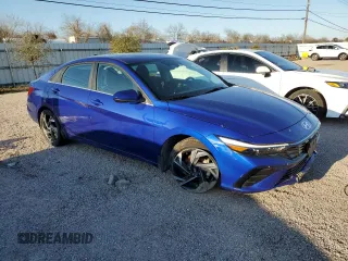 2024 Hyundai Elantra SEL with VIN KMHLS4DG3RU724420, listed as a Copart auction lot 45726645 with 11,844 mi miles and Clean Title. Bid and sale history available at carsss.com. Image 4.