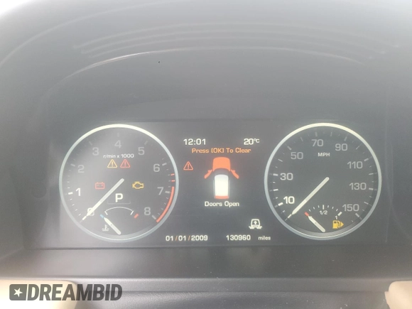 2012 Land Rover Range Rover HSE Lux with VIN SALMF1D44CA384472, listed as a Copart auction lot 60802735 with 130,960 mi miles and Salvage title. Bid and sale history available at DreamBid. Image 9.
