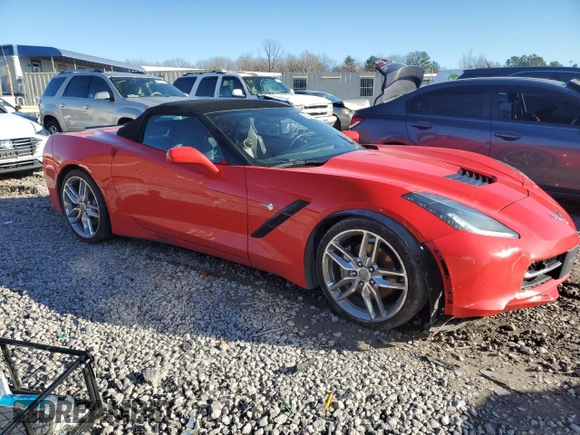 2019 Chevrolet Corvette 3LT with VIN 1G1YF3D75K5115928, listed as a Copart auction lot 86911444 with 0 mi miles and Salvage Title. Bid and sale history available at carsss.com. Image 4.