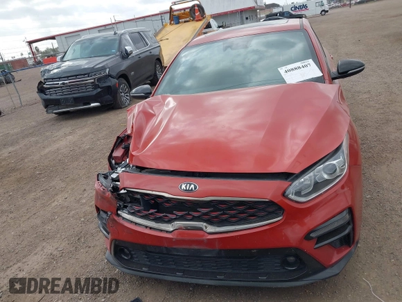 2020 Kia Forte GT-Line with VIN 3KPF34AD9LE255459, listed as a IAAI auction lot 40888407 with 77,679 mi miles. Bid and sale history available at carsss.com. Image 12.