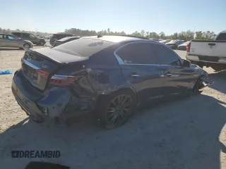 2019 Infiniti Q50 RED SPORT 400 with VIN JN1FV7AP2KM760946, listed as a Copart auction lot 80971704 with 69,882 mi miles and Salvage Title. Bid and sale history available at carsss.com. Image 3.