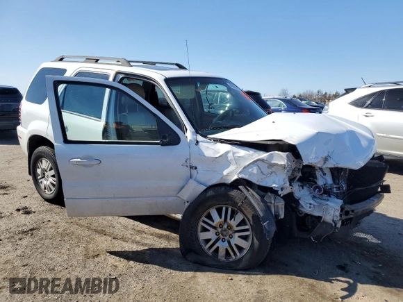 2005 Mercury Mariner Luxury z VIN 4M2CU57115DJ01538, wystawiony jako Copart lot #48695925 z przebiegiem Nie podano mil oraz Szkody całkowita. Historia ofert i sprzedaży dostępna na DreamBid. Obrazek 4.