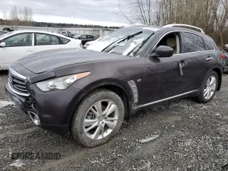 2015 Infiniti QX70 with VIN JN8CS1MW3FM480682, listed as a Copart auction lot 44466285 with Not Provided miles and Salvage Title. Bid and sale history available at DreamBid. Image 1.