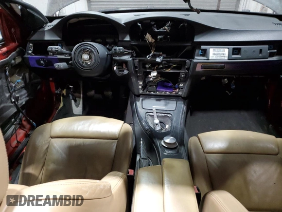 2008 BMW 3 Series M3 with VIN WBSVA93558E215296, listed as a Copart auction lot 81343534 with Not provided miles and Clean title. Bid and sale history available at DreamBid. Image 8.