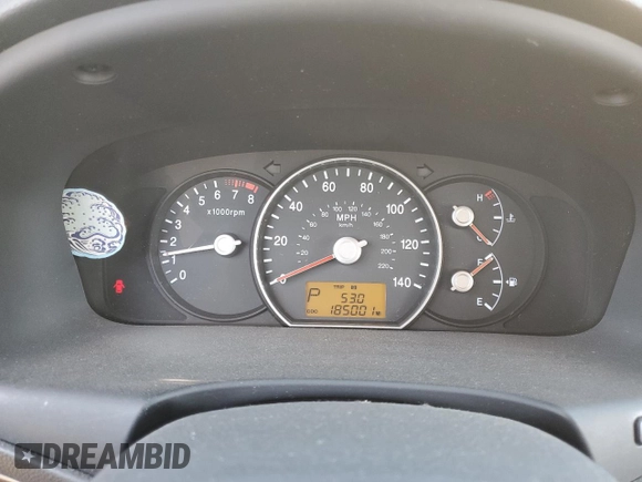 2008 Kia Rondo LX with VIN KNAFG526587163196, listed as a Copart auction lot 76804814 with 185,001 mi miles and Salvage Title. Bid and sale history available at carsss.com. Image 9.