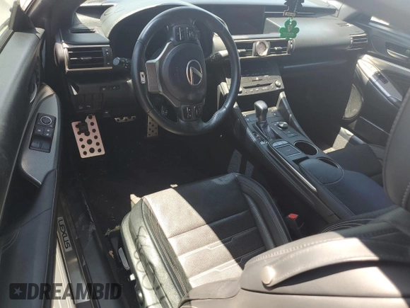 2015 Lexus RC 350 F Sport with VIN JTHHE5BC4F5004264, listed as a Copart auction lot 52915515 with 86,043 mi miles and Salvage title. Bid and sale history available at DreamBid. Image 8.