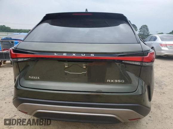2024 Lexus RX 350 with VIN 2T2BAMBA8RC024709, listed as a Copart auction lot 57341135 with 20,134 mi miles and Salvage title. Bid and sale history available at DreamBid. Image 6.
