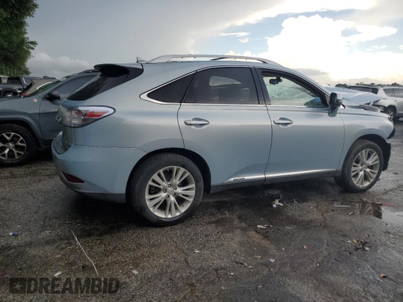 2012 Lexus RX 450h with VIN JTJBC1BA7C2428049, listed as a Copart auction lot 60290195 with 242,822 mi miles and Salvage title. Bid and sale history available at DreamBid. Image 3.