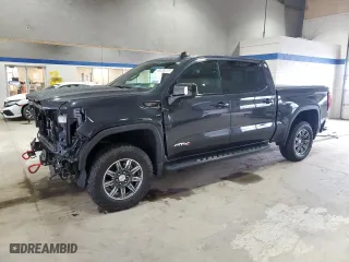2024 GMC Sierra 1500 AT4 with VIN 1GTUUEE83RZ110499, listed as a Copart auction lot 49329215 with 37,327 mi miles and Salvage Title. Bid and sale history available at carsss.com. Image 1.