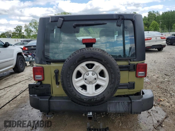 2013 Jeep Wrangler Sport z VIN 1C4AJWAG3DL574449, wystawiony jako Copart lot #58001535 z przebiegiem 35 533 mil mil oraz Szkoda całkowita • Salvage title. Historia ofert i sprzedaży dostępna na DreamBid. Obrazek 6.