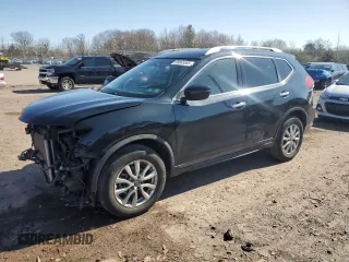 2017 Nissan Rogue SV with VIN KNMAT2MV7HP576328, listed as a Copart auction lot 50885585 with 92,915 mi miles and Salvage Title. Bid and sale history available at carsss.com. Image 1.