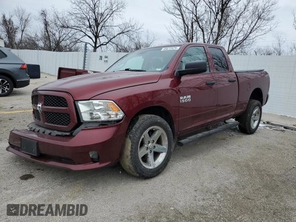 2018 Ram 1500 Express with VIN 1C6RR7FG1JS270118, listed as a Copart auction lot 45672575 with 100,779 mi miles and Salvage Title. Bid and sale history available at carsss.com. Image 1.