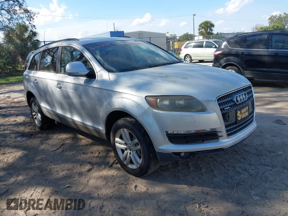 2008 Audi Q7 3.6L with VIN WA1AY74L98D037413, listed as a IAAI auction lot 41508182 with 191,771 mi miles. Bid and sale history available at carsss.com. Image 1.