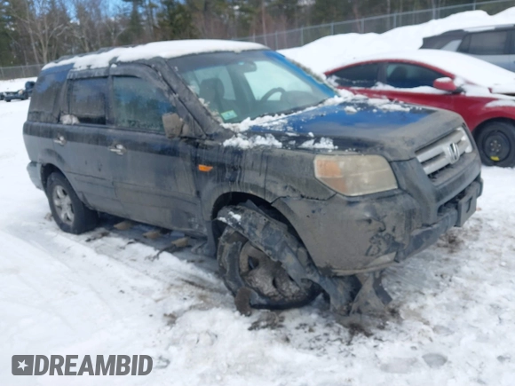 2007 Honda Pilot EX-L with VIN 2HKYF185X7H520209, listed as a IAAI auction lot 41484225 with 212,109 mi miles. Bid and sale history available at carsss.com. Image 1.