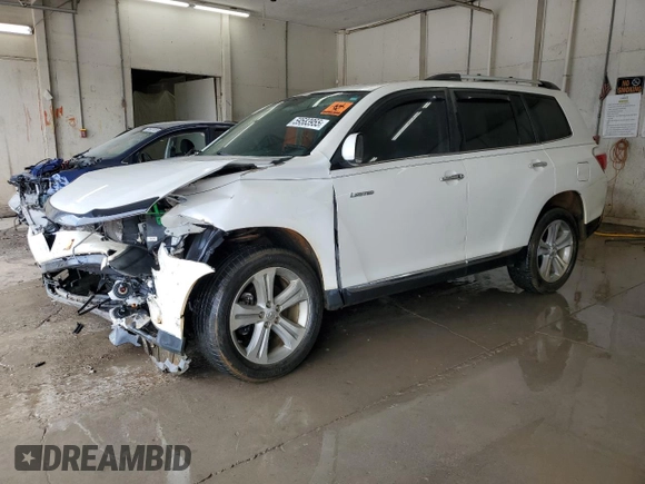 2012 Toyota Highlander Limited with VIN 5TDDK3EHXCS141669, listed as a Copart auction lot 59583955 with Not provided miles and Non repairable. Bid and sale history available at DreamBid. Image 1.