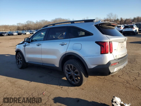 2021 Kia Sorento SX Prestige X-Line with VIN 5XYRKDLFXMG041065, listed as a Copart auction lot 47250275 with Not Provided miles and Salvage Title. Bid and sale history available at carsss.com. Image 2.