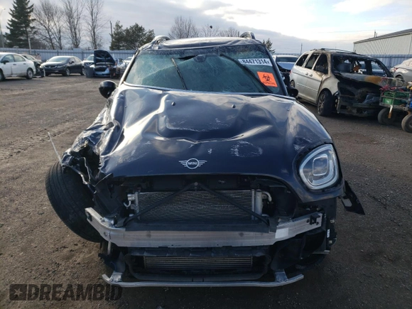 2022 MINI Countryman John Cooper Works with VIN WMZ33BS08N3N53188, listed as a Copart auction lot 84471314 with 0 mi miles and Salvage Title. Bid and sale history available at carsss.com. Image 5.