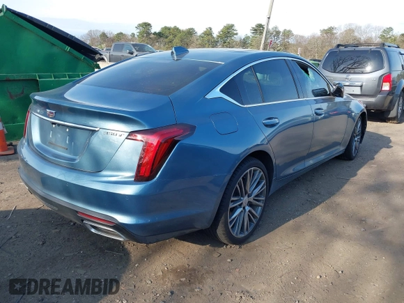 2024 Cadillac CT5 Premium Luxury with VIN 1G6DN5RK9R0121243, listed as a IAAI auction lot 42055557 with 11,290 mi miles and . Bid and sale history available at DreamBid. Image 4.