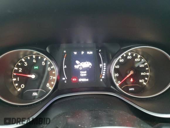 2019 Jeep Compass Latitude with VIN 3C4NJCBB3KT636386, listed as a Copart auction lot 58555305 with 97,923 mi miles and Salvage title. Bid and sale history available at DreamBid. Image 9.