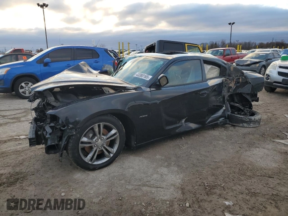 2014 Dodge Charger RT Plus with VIN 2C3CDXDT1EH221709, listed as a Copart auction lot 43380165 with 0 mi miles and Salvage Title. Bid and sale history available at carsss.com. Image 1.