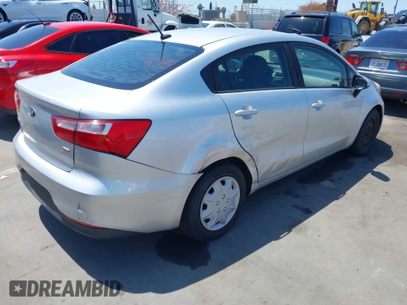 2016 Kia Rio LX with VIN KNADM4A32G6670837, listed as a IAAI auction lot 42154148 with 92,859 mi miles. Bid and sale history available at carsss.com. Image 4.