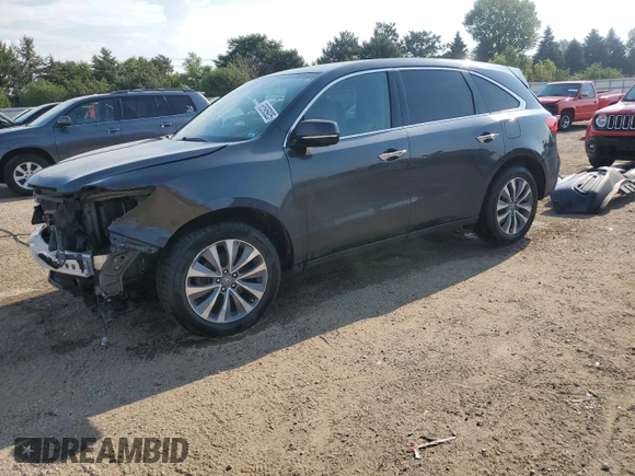 2014 Acura MDX Technology with VIN 5FRYD4H40EB047929, listed as a Copart auction lot 63595925 with 135,301 mi miles and Salvage title. Bid and sale history available at DreamBid. Image 1.