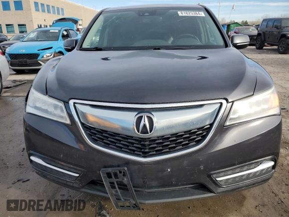 2016 Acura MDX w/Tech with VIN 5FRYD4H4XGB038321, listed as a Copart auction lot 81825384 with 155,598 mi miles and Salvage Title. Bid and sale history available at carsss.com. Image 5.